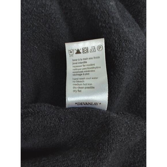 Lacoste Sweater men's Size 5 Large 1/4 Zip Black Long Sleeve Pullover Mock Neck - Picture 6 of 10